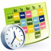 calendario y reloj